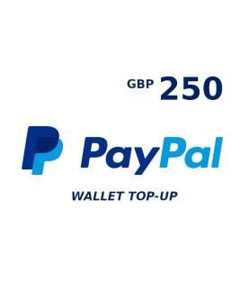 PayPal Wallet 250 GBP Top Up Key GLOBAL